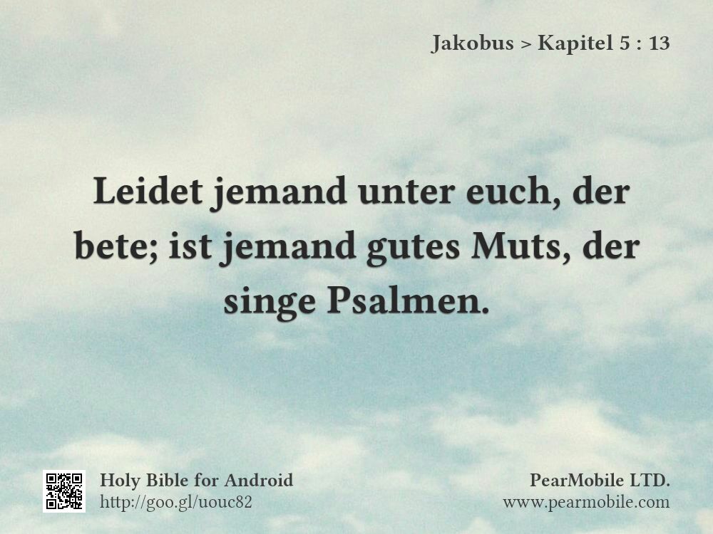 Jakobus, Kapitel 5:13
